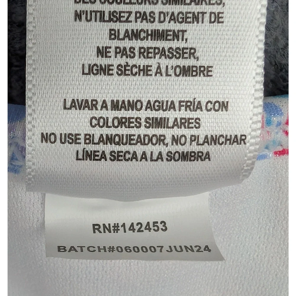 RuffleButts Swimsuit Girls 8 One Piece UPF 50+ Floral Rugged Glitter Shimmer
